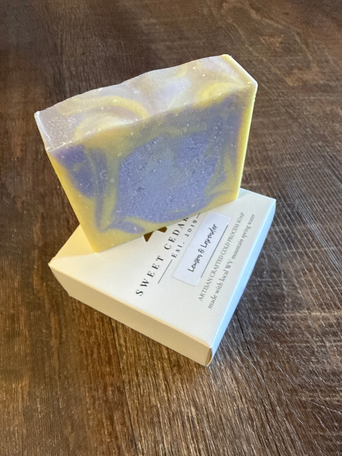Lemon, lavender bar soap