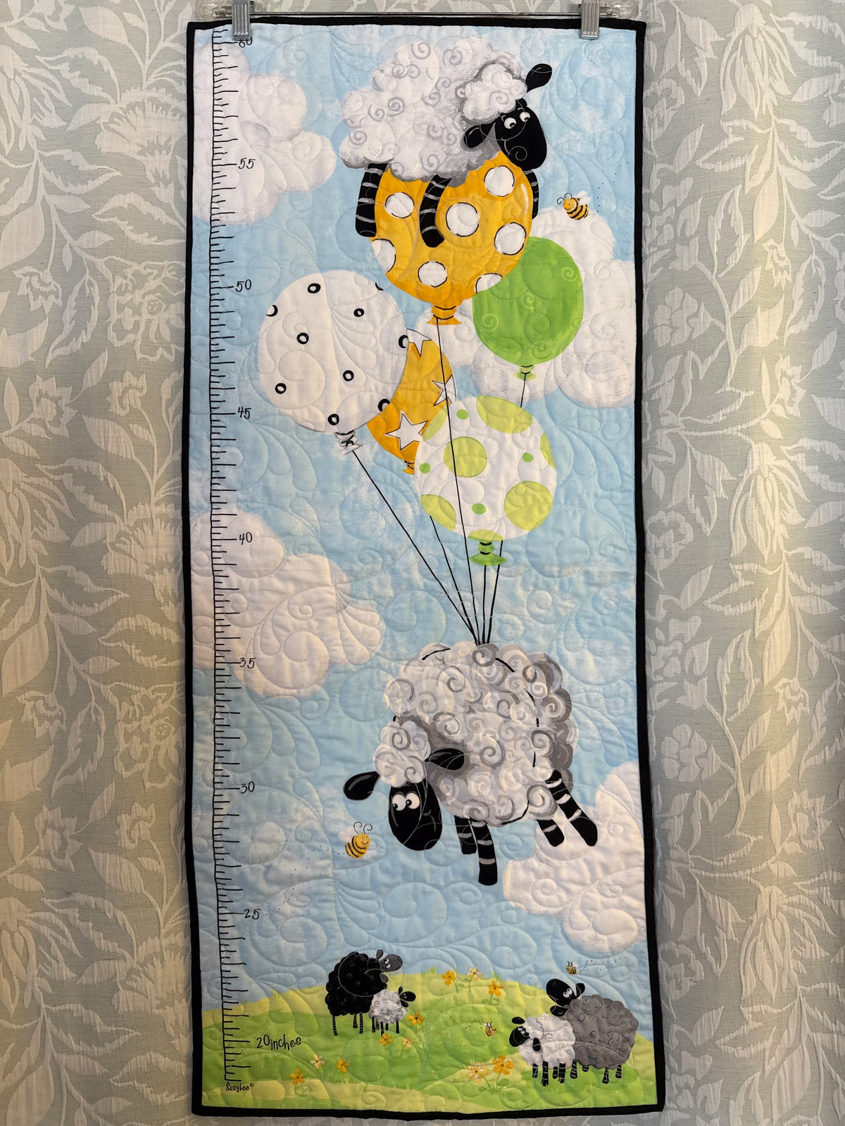 Quilted height ruler