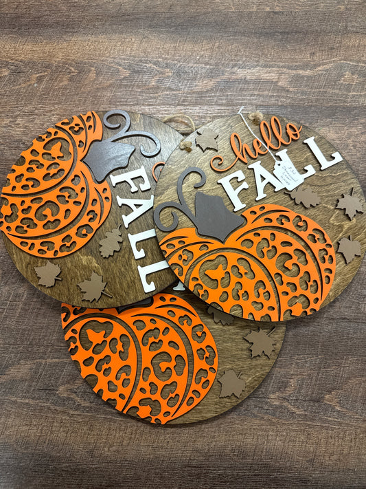 Hello Fall Sign
