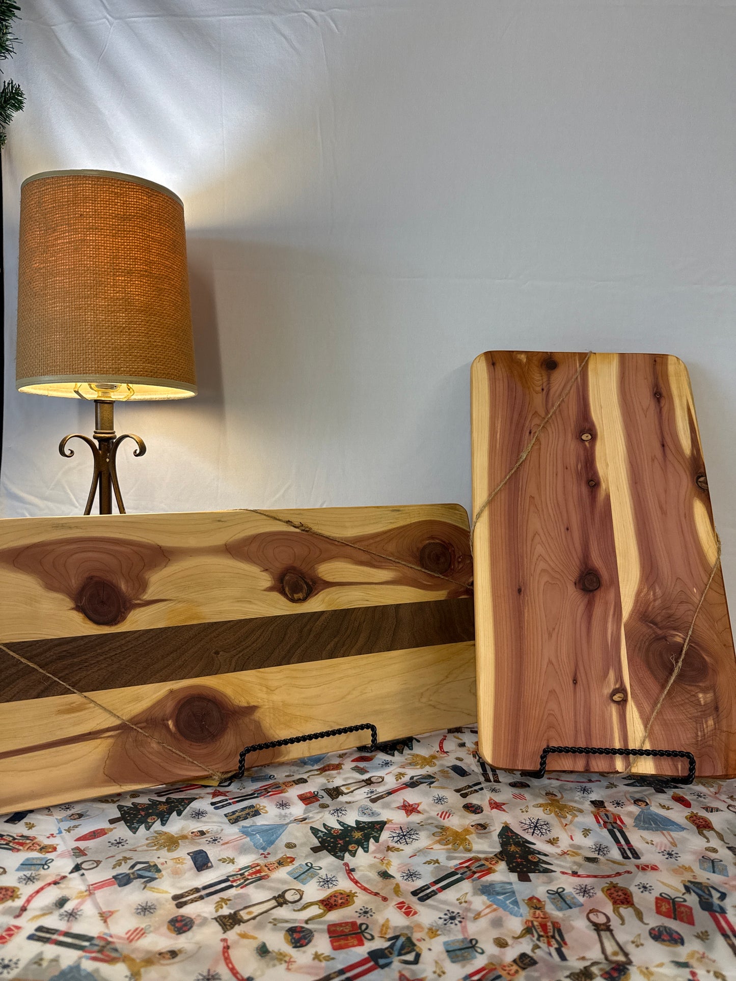 Charcuterie, board, Cedar, wood and black walnut
