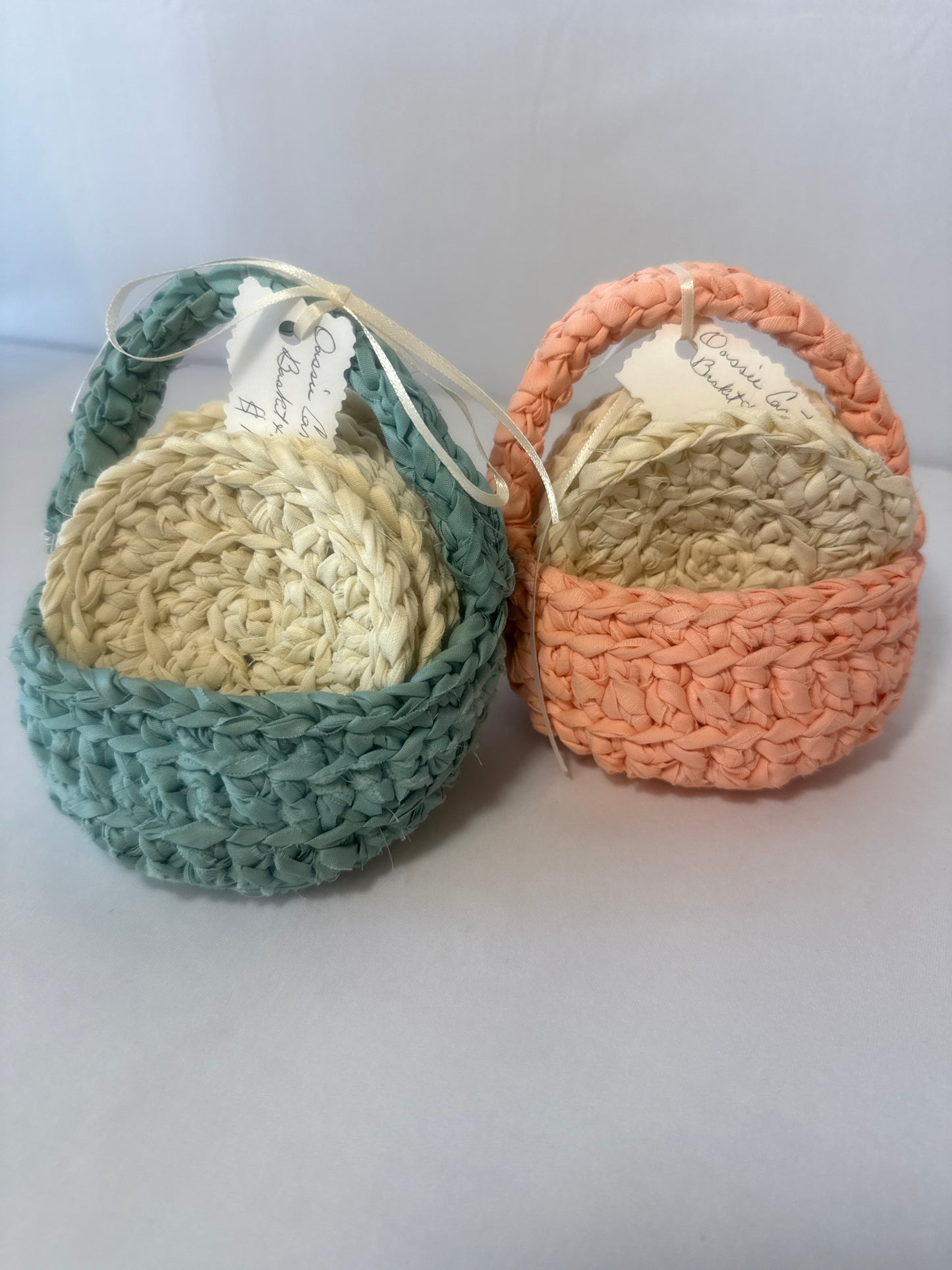Crochet Basket + 6 Coasters