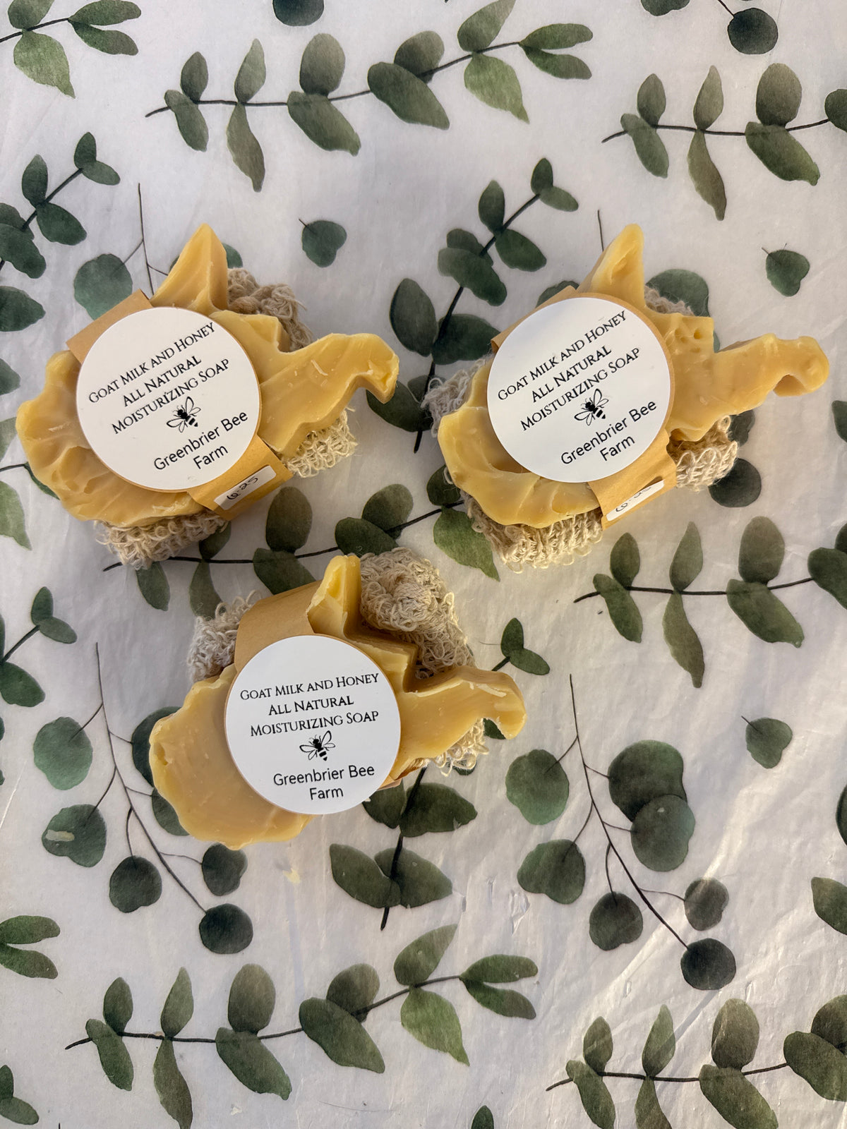 Goat milk and honey, all natural moisturizing soap