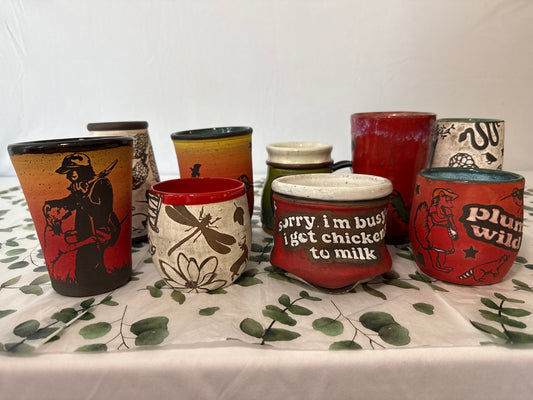 KY art rat mugs assorted designs