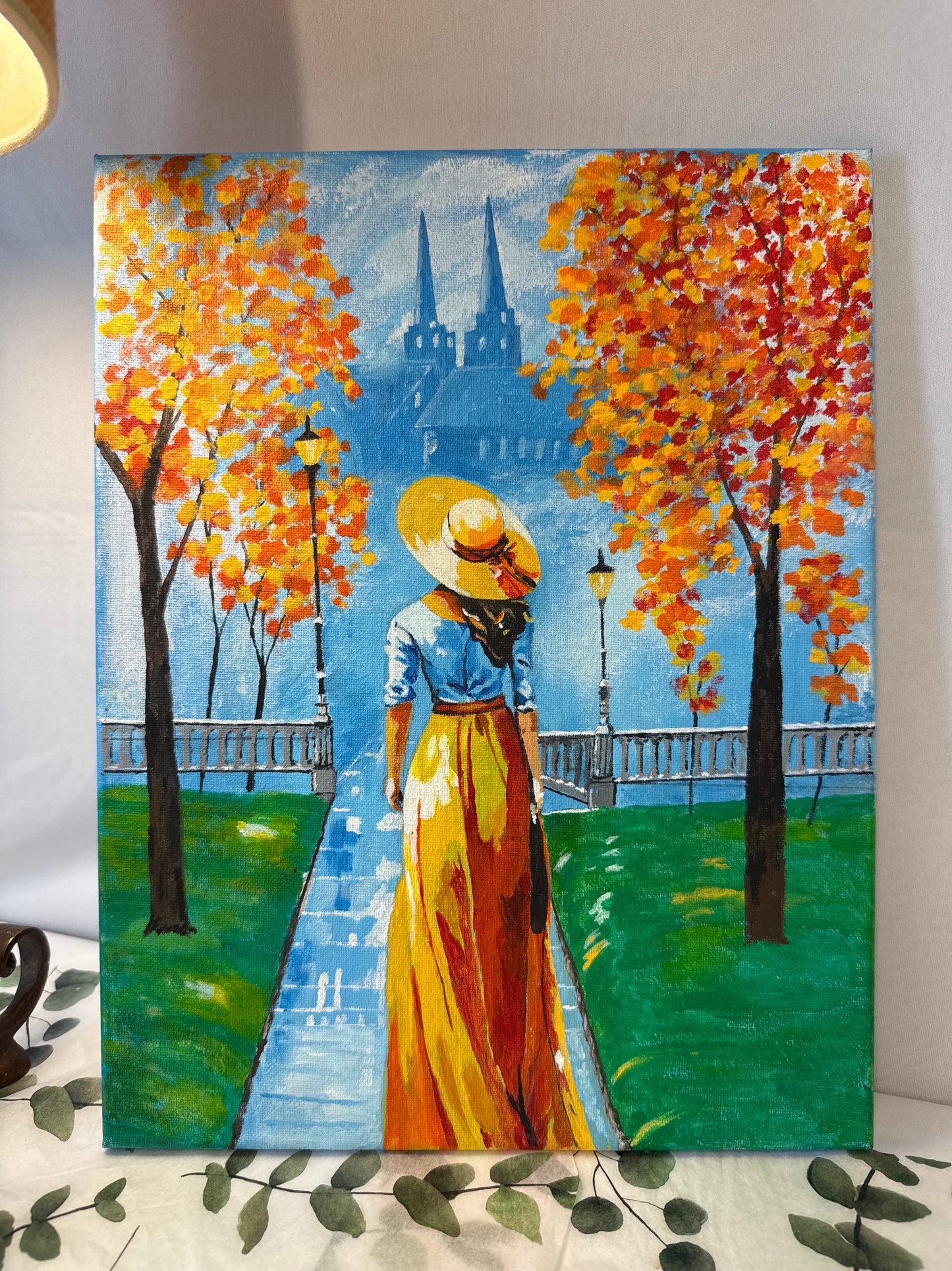 Girl going to church