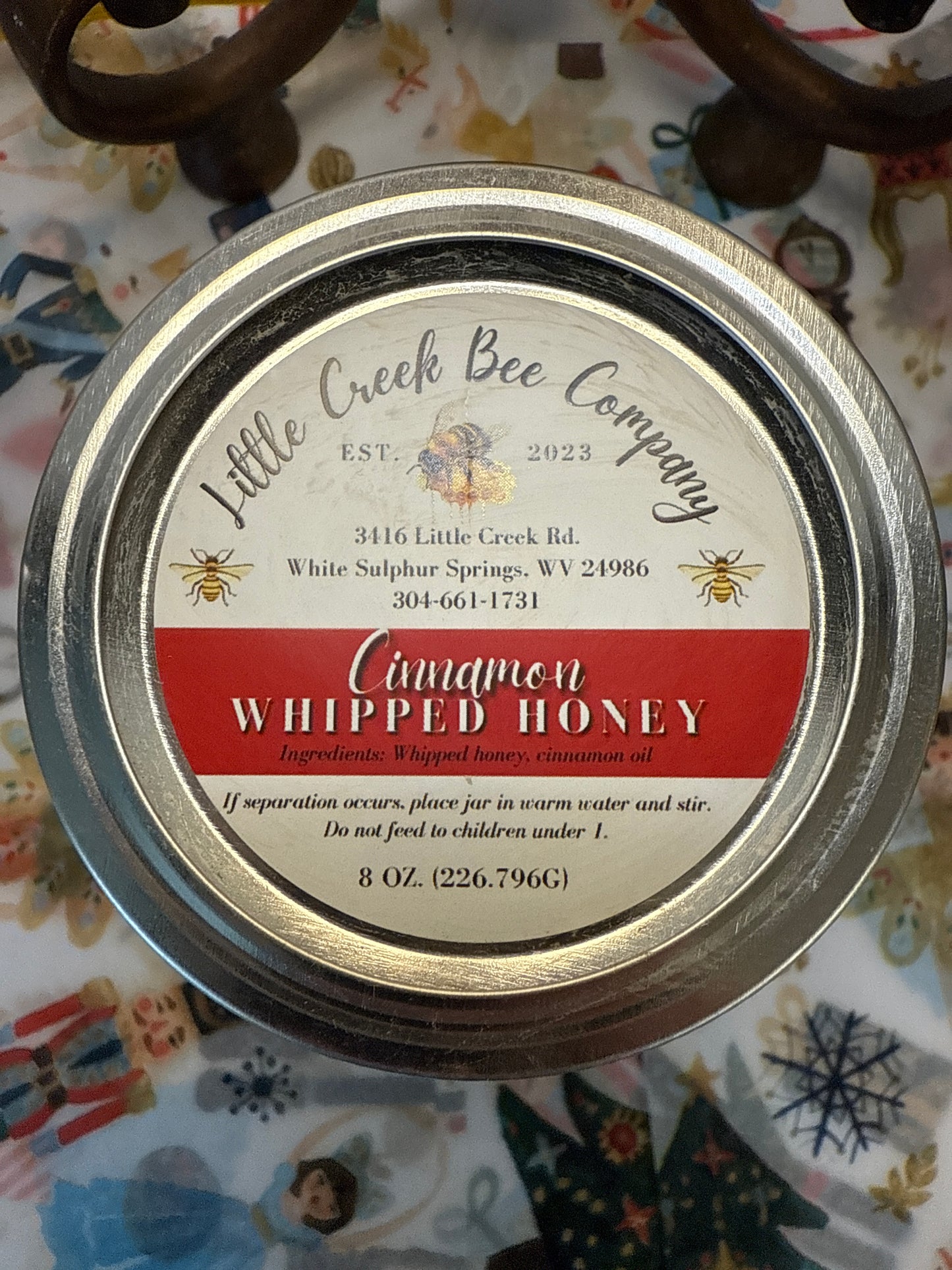Cinnamon whipped honey 8 ounce jar