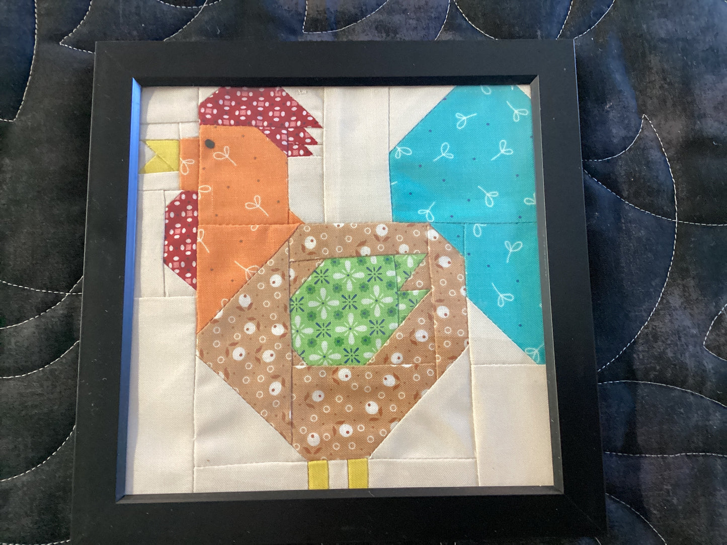Framed quilt block