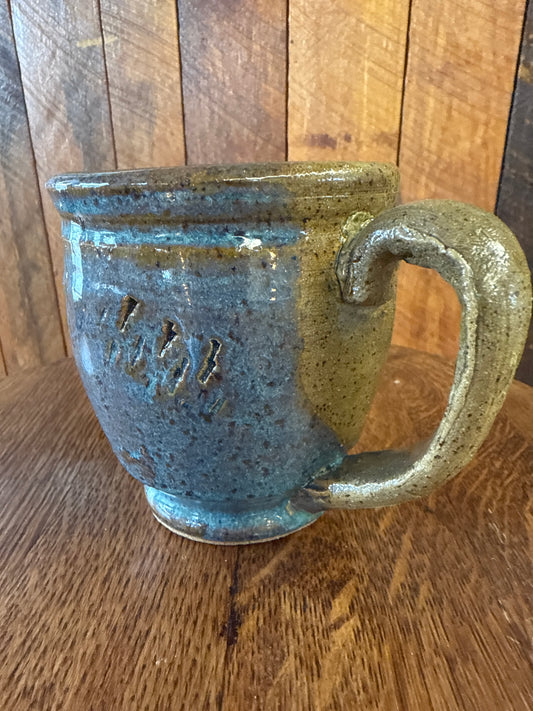 Blue/brown mug