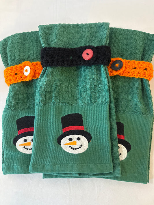 Dish towel crocheted