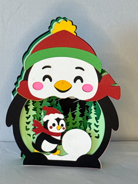 Penguin Christmas card