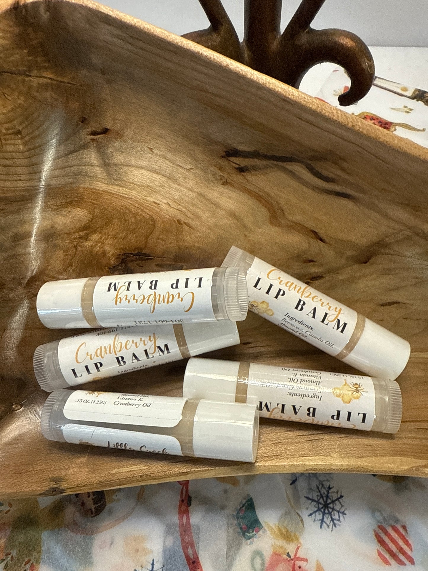 Lip balm, cranberry