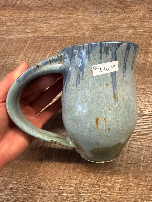 Large Blue Mugs