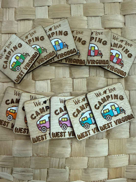 We love camping wv magnet
