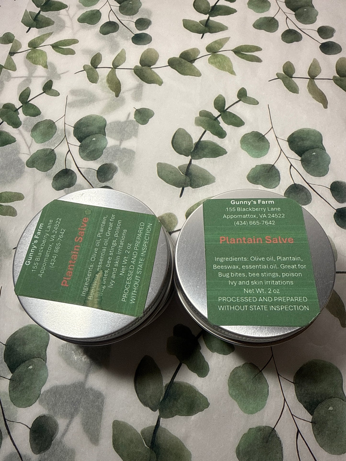 Plantain salve, 2 ounce