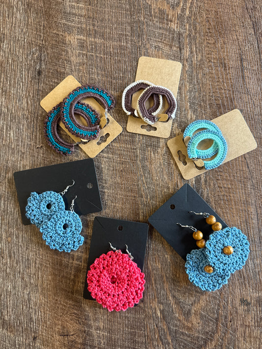Crocheted earrings