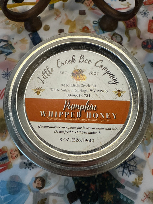 Pumpkin whipped honey, 8 ounce jar