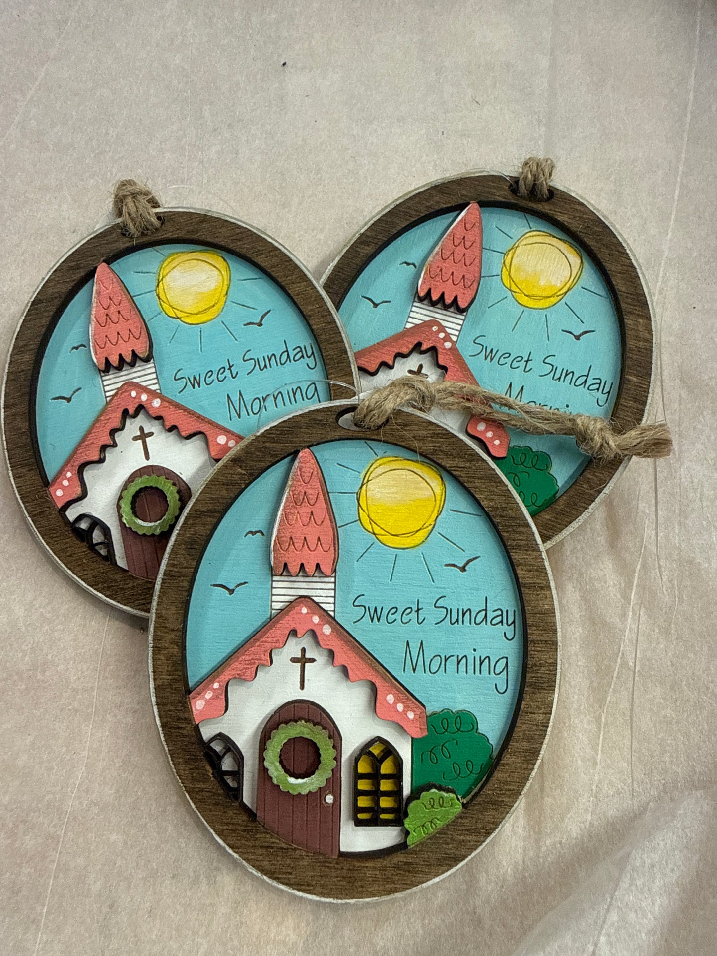 Sweet Sunday morning ornament