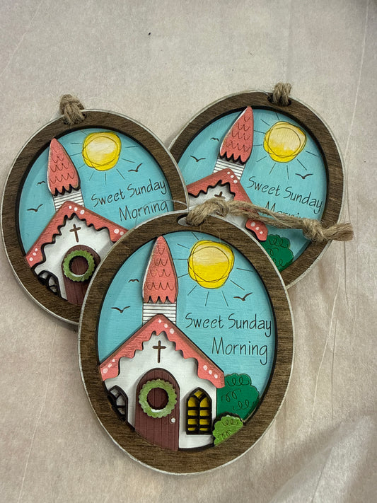 Sweet Sunday morning ornament