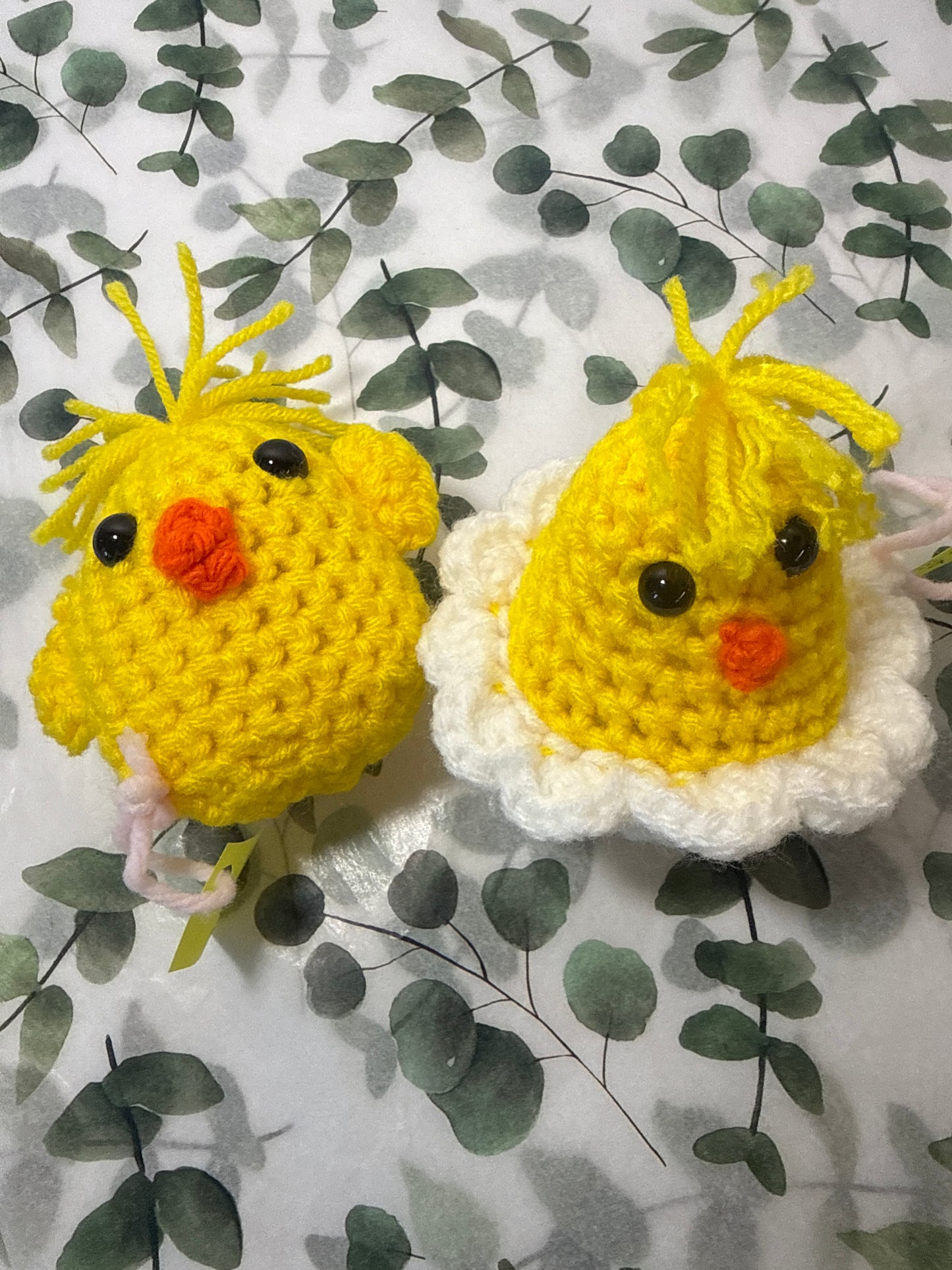 Crocheted chick