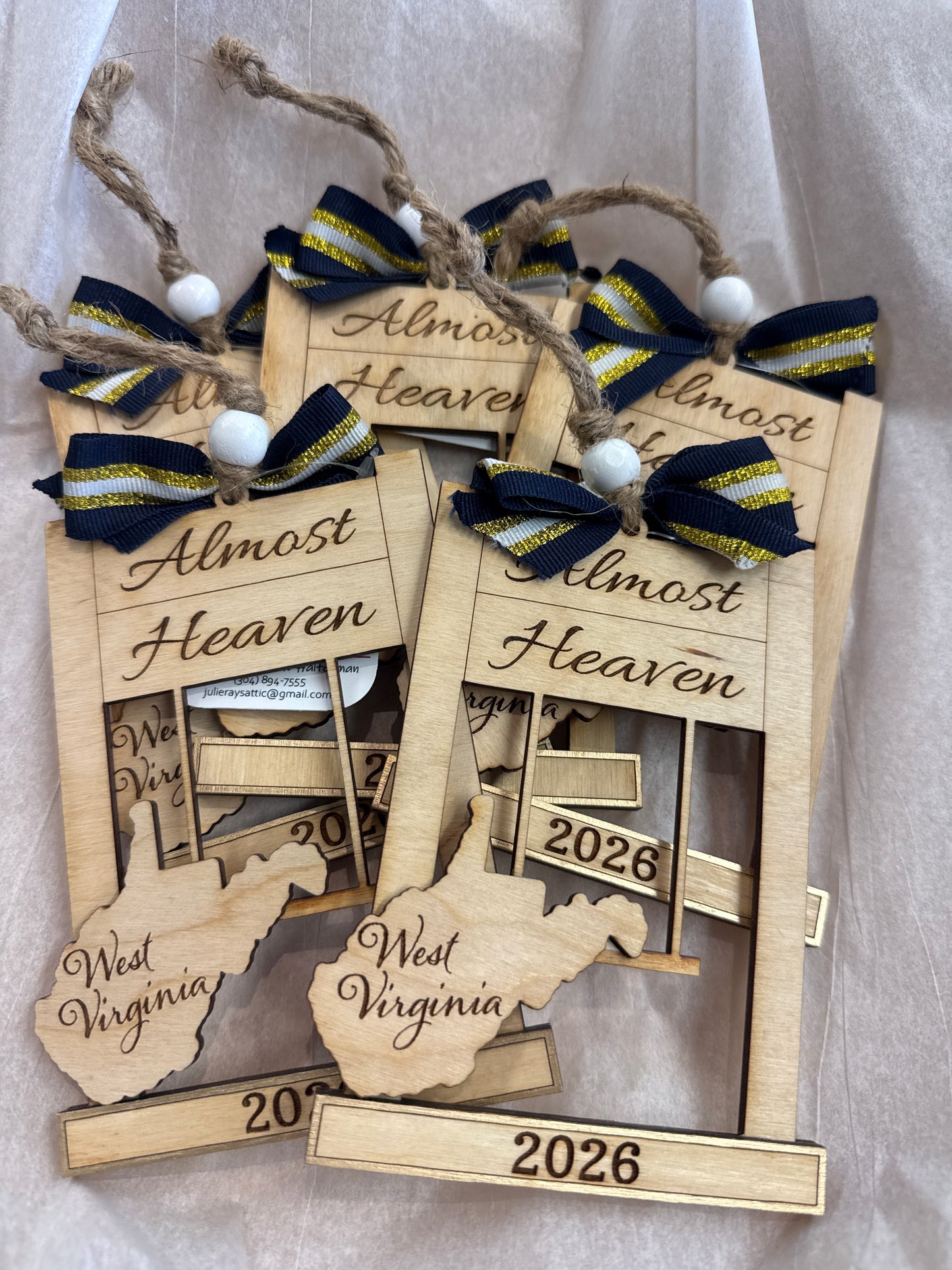 Almost heaven swing ornament
