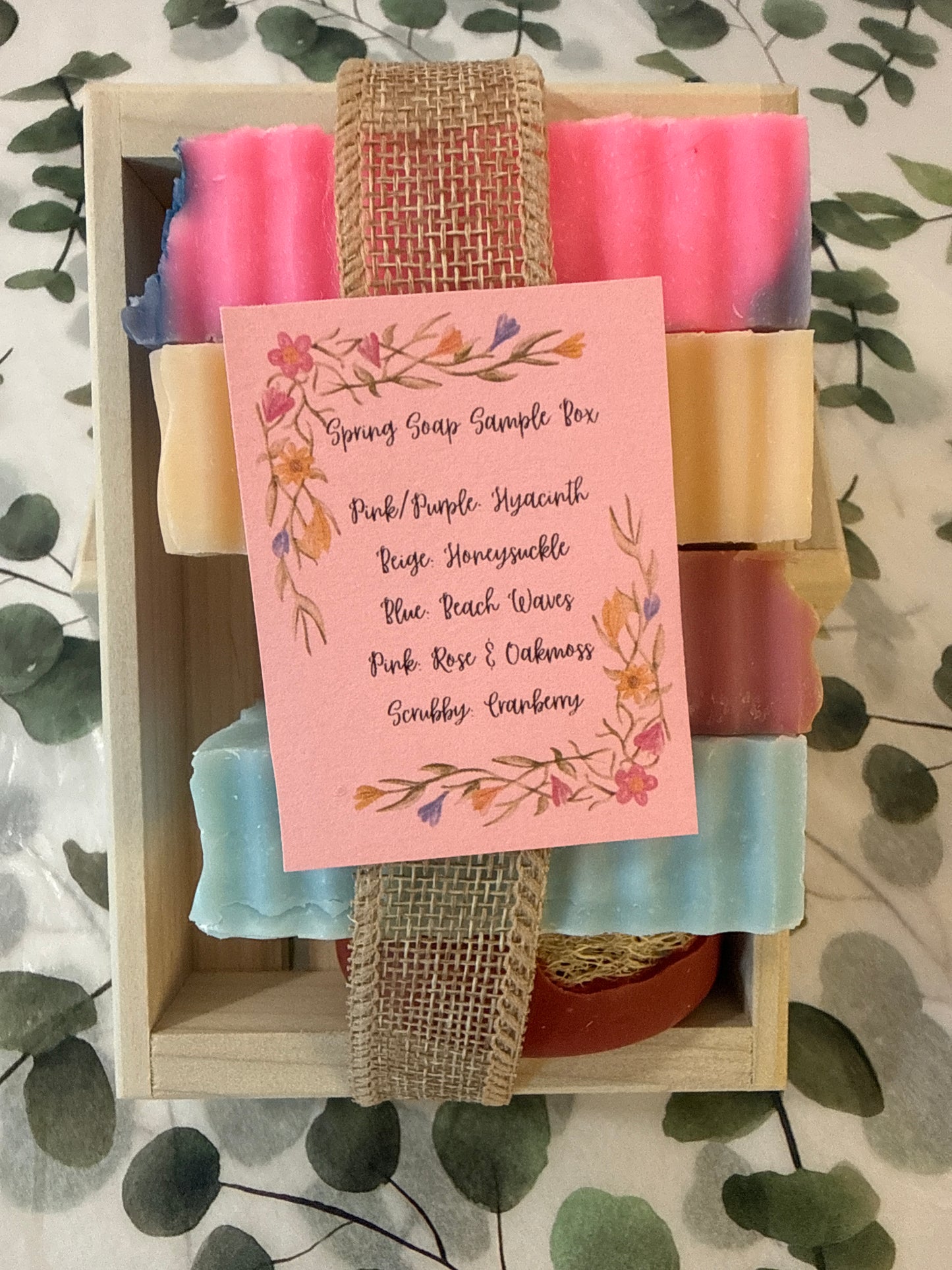 Spring soap sampler box ￼