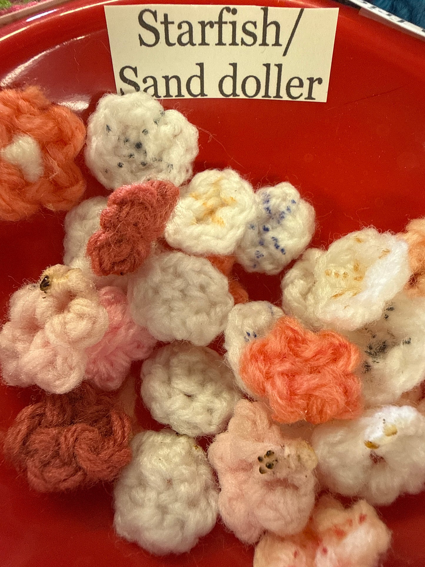 Starfish or sand dollar crochet
