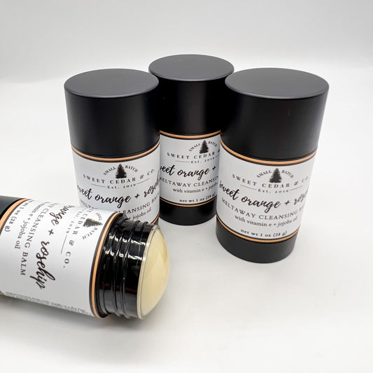 sweet orange + rosehip meltaway cleansing balm - Sweet Cedar